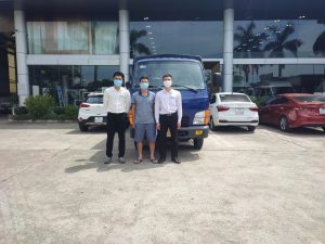 HBV giao xe n250 thùng mui bạt 3,6m