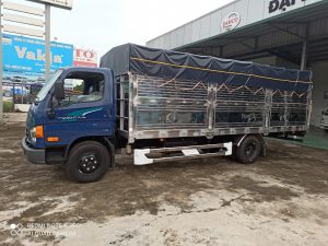 tổng thể xe hyundai 110xl thùng mui bạt inox